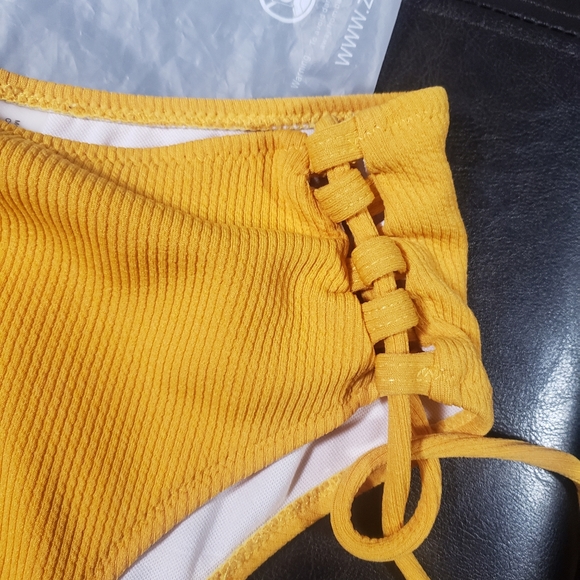 Yellow High-Rise Two Piece Bikini small 💛 - Picture 8 of 9